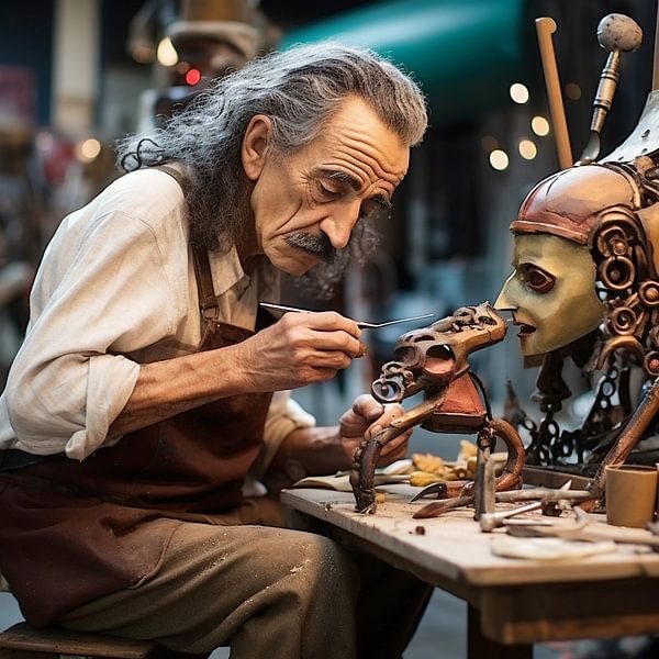 Beruf Skulpteur Arbeit Zuschauer Werkstatt Erschaffung von gm_designs