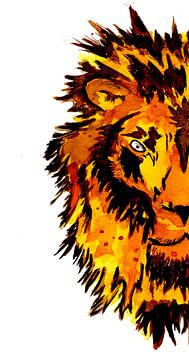 Aquarelles Grand Lion sur Sebastian Grafmann