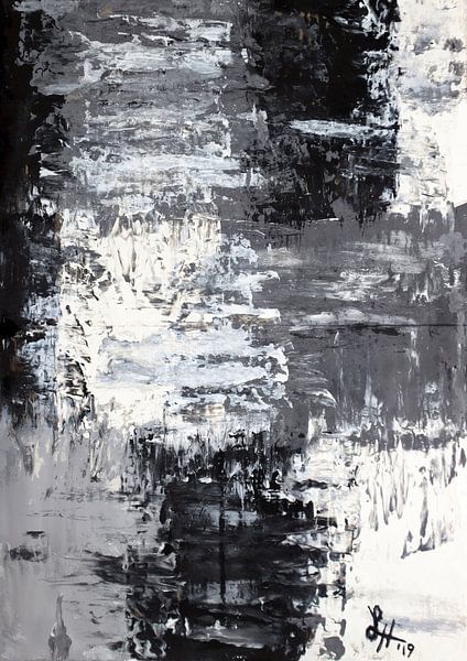 Squares IV in Schwarz-Weiß von elha-Art