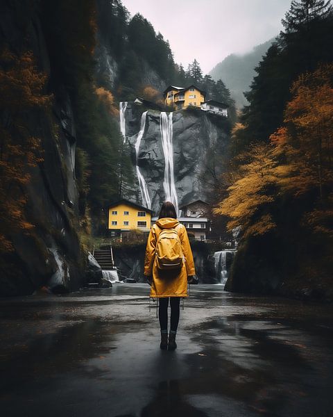 In den Bergen in Norwegen von fernlichtsicht