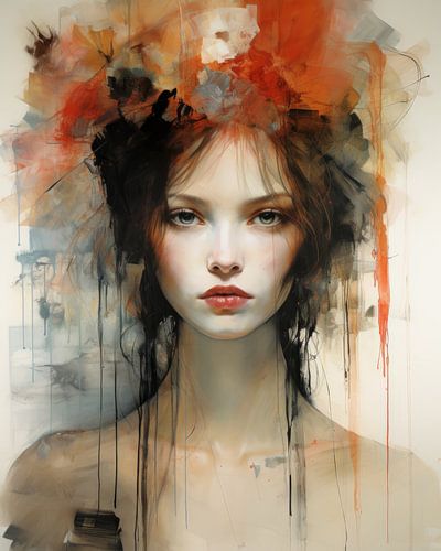 Modernes Porträt: "Flower Power"