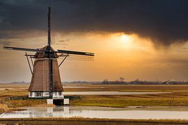 Molen op Texel. van Maurice van de Waarsenburg