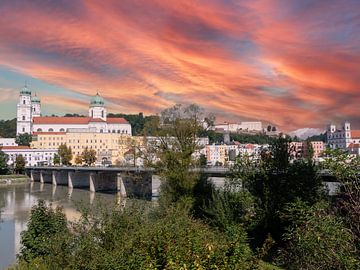 Oude binnenstad van Passau in Beieren van Animaflora PicsStock