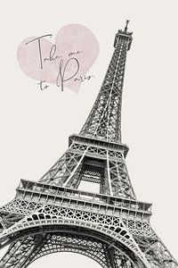 Romantischer Eiffelturm - Nimm mich mit nach Paris von Melanie Viola