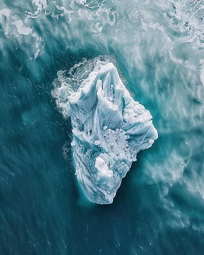 Vol au-dessus d'un labyrinthe glacé