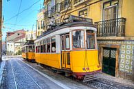 Gele trams in Lissabon by Dennis van de Water thumbnail