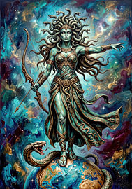 Medusa – Der bannende Blick der Gorgone von AidasignArt