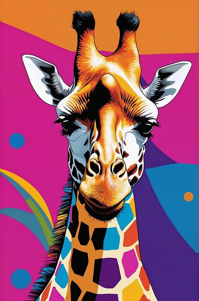 Bunte Giraffe von Liona Toussaint