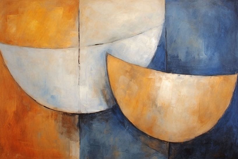 Minimalist kitchen with two bowls by Art & Soul Creations