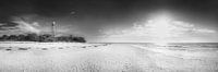 Lighthouse on the beach on Sanibel Island in Florida. by Manfred Voss, Black-White Photography thumbnail
