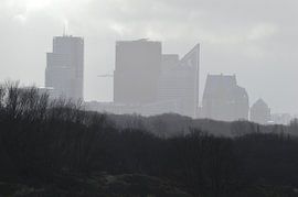 The Hague skyline on a foggy day by Dlanor