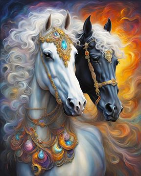 Arabian/horse, a fantasy Arabian racehorse-3 by Carina Dumais