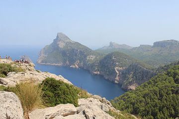 Mooi uitzicht bij het uitkijkpunt Mirador es Colomer, Mallorca, Balearen van Shania Lam