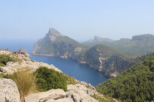 Mooi uitzicht bij het uitkijkpunt Mirador es Colomer, Mallorca, Balearen