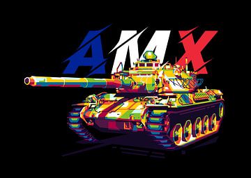 AMX-30 dans l'illustration WPAP sur Lintang Wicaksono