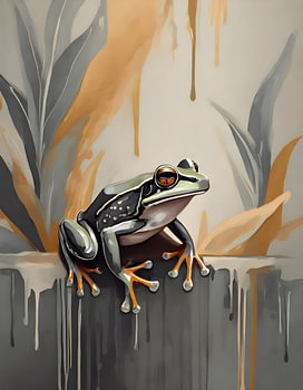 Frosch-Porträt