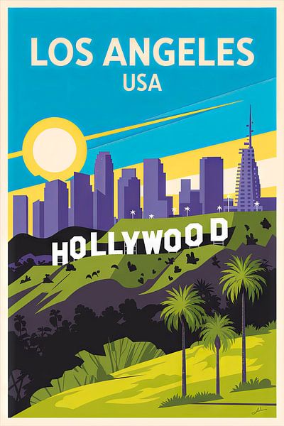 Los Angeles, USA von Poster Art Shop
