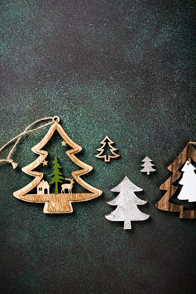 Wooden Christmas tree decorations by Iryna Melnyk