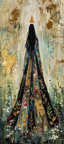 Woman Nature Gold | Ethereal Forest Lore