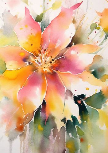 Fleur rose exotique 1