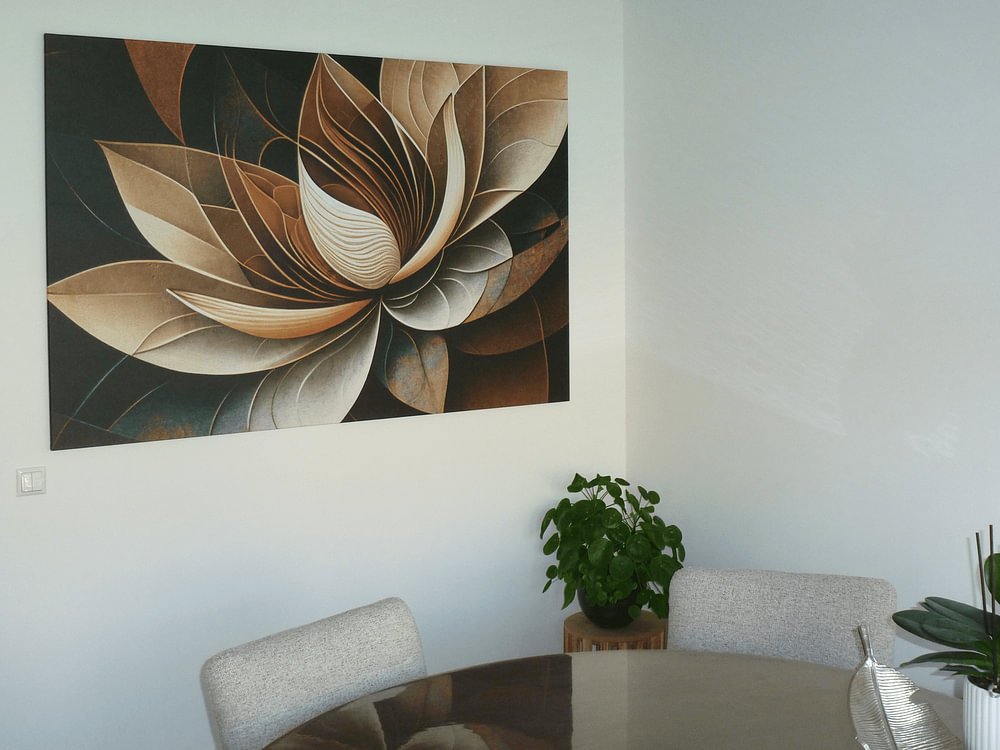 Lotusblume Abstrakt III, von Jacky