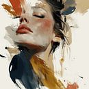 Modern en abstract portret van Carla Van Iersel thumbnail