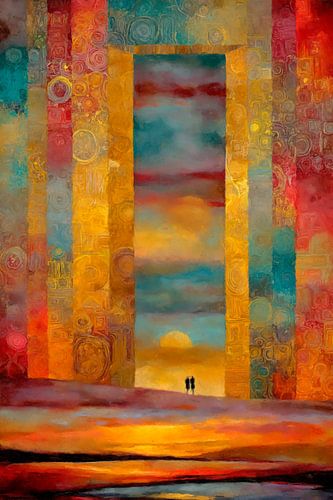 De Poort bij Zonsondergang