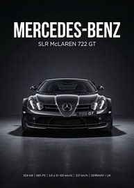 Mercedes-Benz SLR McLaren 722 GT : vue de face, photo de studio sur Cross