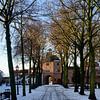 Les hivers à la Vischpoort de Harderwijk sur Gerard de Zwaan