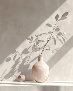Ombres douces une nature morte minimaliste en lumière douce