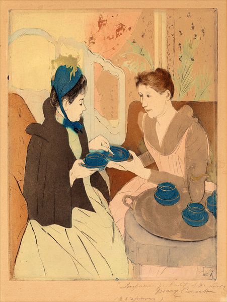 De namiddag thee, Mary Cassatt van Liszt Collection