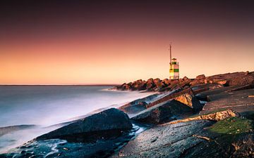 Sunset Lighthouse van Martijn Kort