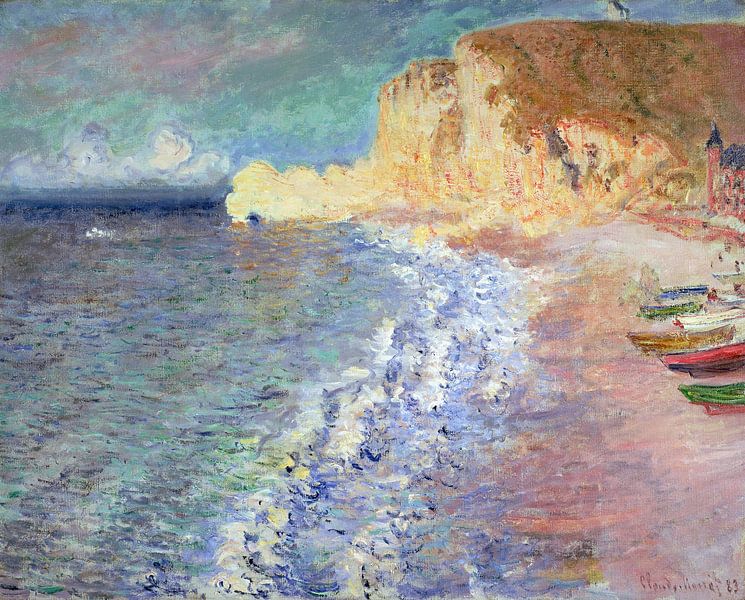 Claude Monet,Morgen bij Etretat van finemasterpiece