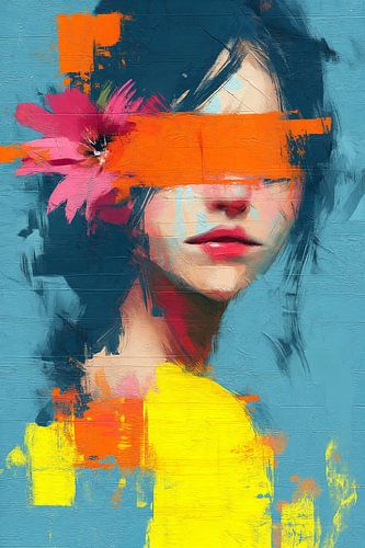 Abstract Portrait in Flowing Colors no.6