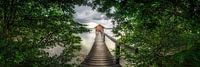 Romantic jetty on the Ammersee lake in Bavaria by Voss Fine Art Fotografie thumbnail