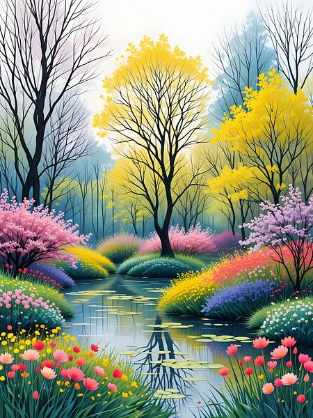 Le printemps dans le parc par HorizonArtistry