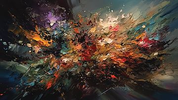 Abstract splash Art van Harry Stok