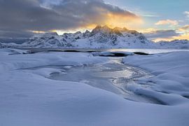 Coucher de soleil en Norvège sur Roelie Steinmann