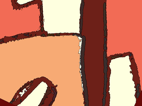 Abstrakter Herbst, geformte Farben 1