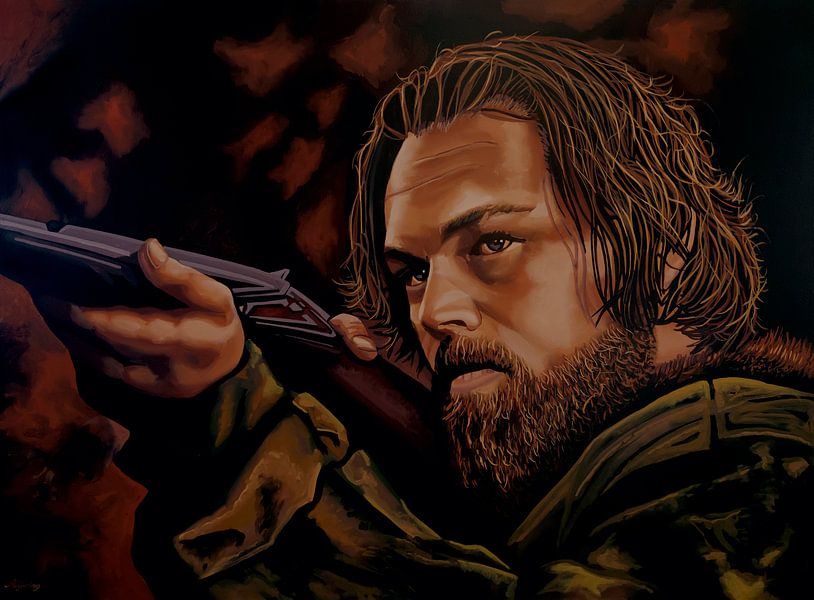 Peinture de Leonardo DiCaprio par Paul Meijering