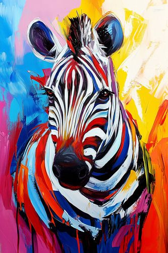 Zebra schilderij