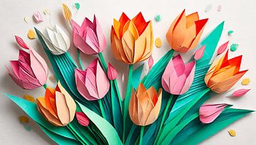 Fleurs dans l'art sur Mustafa Kurnaz