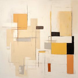 Abstrakte Formen in sanften Herbstfarben von Bert Nijholt