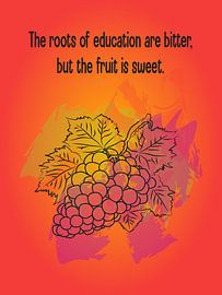 Education and Fruit Illustration by Golden Haze Studio