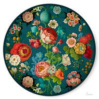 Botanic flower circle