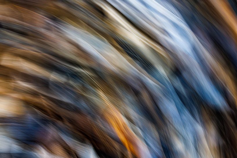 Muscheln abstrakt bunt von Linda Raaphorst