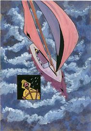 Op een stormachtige zee by Rob Eikenaar