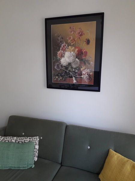 Customer photo: Still life with flowers in a vase, Georgius Jacobus Johannes van Os