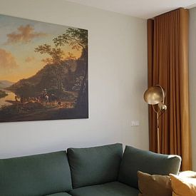 Customer photo: Italian landscape with ferry, Jan Both, ca. 1652, on canvas