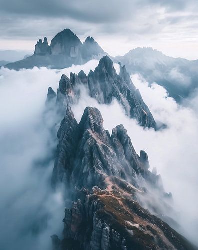 Sublieme toppen van de hoge Alpen